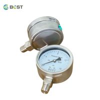 Bellows Capsule Micro Pressure Measuring Instruments for Gas with Stainless Steel Differential Pressure Gauge