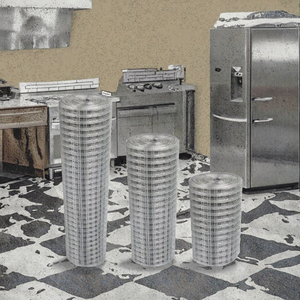 ตะแกรงเหล็กชุบสังกะสีแบบหนาพิเศษ ตะแกรงลวดเชื่อมสำเร็จรูปสำหรับราวกันตกในคลังสินค้าและชั้นวางพาเลท - Product Image 1