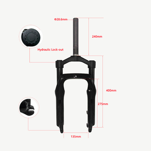 16 Inch Duy Nhất Vai Treo Cuộn Dây Mùa Xuân Hợp Kim Nhôm Xe Đạp Phía Trước Ngã Ba Cho Xe Đạp Leo Núi Đĩa Phanh Ngã Ba Du Lịch 50Mm - Product Image 3