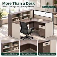 Collection de mobilier de bureau coordonné avec postes de travail, bureaux de direction, tables de réunion et armoires de rangement pour commandes en gros