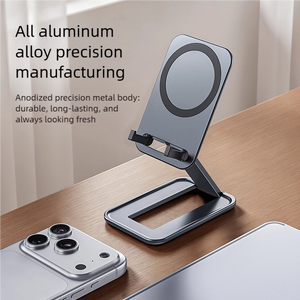 Dual Mode 2 in 1 Aluminum Alloy Foldable Phone Stand Magnetic Tray 0.8cm Ultra Thin Mini <b>Holder</b> for Phone <b>Tablet</b> - Product Image 3