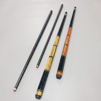 Tongkat Biliar Karbon Fiber 58" Murah Buatan Pabrik, Ujung 12.5mm 11.5mm, Sambungan SS 3/8x8, Dua Bagian, Tahan Lama, Elastis, Anti-Deformasi