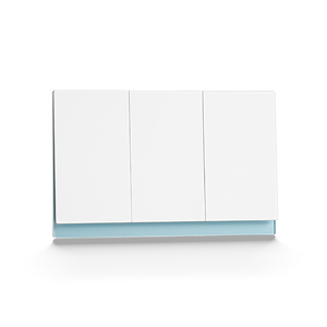 Nam Mỹ tiêu chuẩn 3 gang chuyển đổi điện 10A 115-250V điện áp phạm vi bền PC + Glass Bảng điều chỉnh an toàn Ba chuyển đổi - Product Image 1