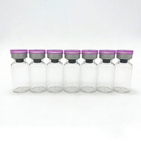 Flacons tubulaires en verre borosilicaté 3 ml, qualité pharmaceutique, avec bouchon en caoutchouc, contenants vides pour le stockage de liquides, vente en gros
