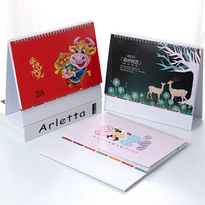 Calendario de mesa personalizado, planificador de impresión con espiral, precio barato, 365 días, 2023 - Product Image 4