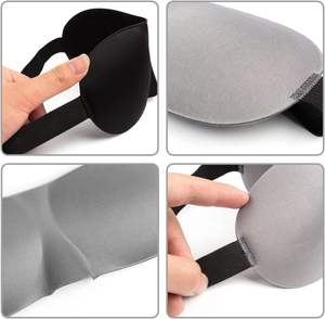 Masker Mata Tidur 3D dengan Tali Pengikat yang Dapat Disesuaikan, Penutup Mata Pria & Wanita, Penghalang Cahaya, Penutup Mata Lembut Nyaman untuk Tidur dan Perjalanan - Product Image 2