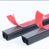 Joint d'étanchéité en mousse EPDM auto-adhésif en forme de B pour portière de voiture, bande de caoutchouc pour joint de porte de voiture