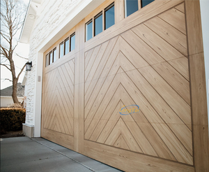 Porte de <span class=keywords><strong>garage</strong></span> en bois massif Longtai, taille personnalisée, isolation thermique, anti-humidité, pour un taux de satisfaction élevé aux États-Unis - Product Image 5