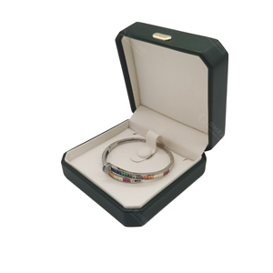 Caja de Joyería de Terciopelo Personalizada de Lujo, Caja de Joyería de Cuero PU con Logotipo para Anillos, Aretes, Pulseras y Collares - Product Image 5