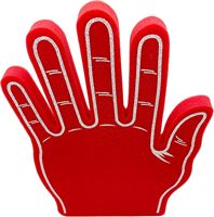 Gants de cheerleading en mousse PU personnalisés, main géante en mousse pour événements sportifs, accessoires de cheering pour fans de football et de basketball, logo OEM