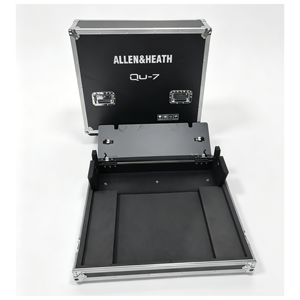 กล่องใส่เครื่องผสมเสียงดิจิตอลแบบ Heavy Duty OEM สำหรับ <span class=keywords><strong>Allen</strong></span>&<span class=keywords><strong>Heath</strong></span> <span class=keywords><strong>QU</strong></span>-7/7D พร้อมฝาเปิดแบบ Flip-top 2 ประตู และ 4 ล้อ - Product Image 1