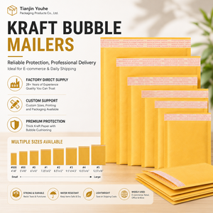 Enveloppes matelassées en papier kraft bio personnalisées en gros de Chine / Sacs à bulles Jiffy <span class=keywords><strong>A4</strong></span> A5 pour envoi postal - Product Image 3
