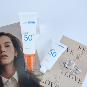 Tubo suave de 50ml personalizado más vendido con bomba de botella sin aire Tubo de protección <span class=keywords><strong>solar</strong></span> Embalaje para el cuidado de la piel - Product Image 3