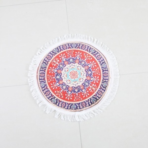 Hotel Supply Prayer <b>Mat</b> <b>Muslim</b> Prayer Rug Washable Sajjadah Islamic Worship Blanket Custom Logo Bulk - Product Image 1