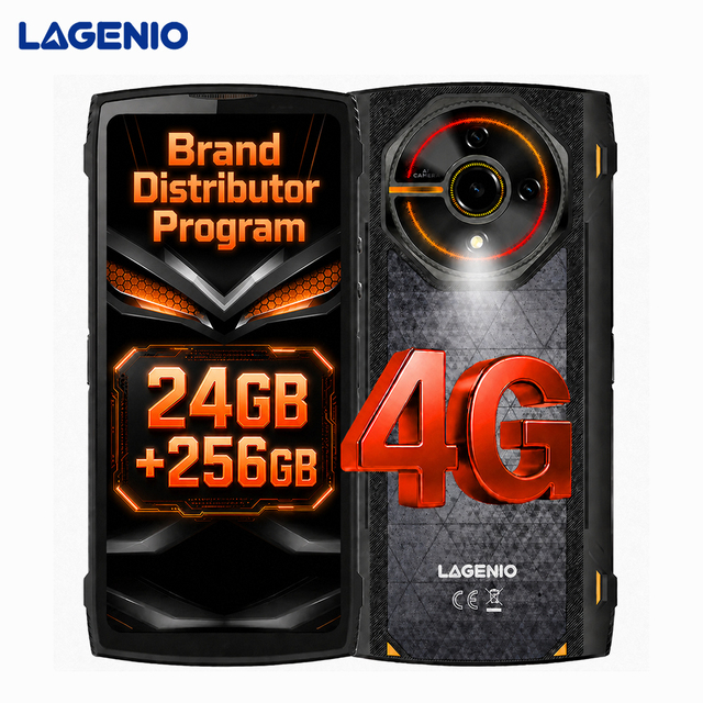LAGENIO Panther2 Pro 50MP Dual Camera 24GB 256GB IP68 IP69K Waterproof Wholesale Bulk Rugged Android Phone