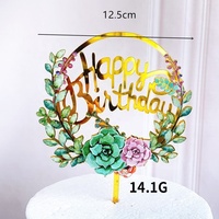 Individueller Acryl-Cake-Topper UV-Bedruckt Personalisierter Name Logo Cake-Topper für Geburtstag Babyparty Dekoration Großhandel