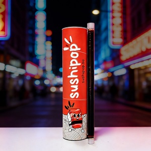 Custom Logo <b>Snack</b> Sushi Paper Tube for Catering Eco-Friendly Biodegradable Recyclable Cardboard Push Pop <b>Container</b> Packaging - Product Image 2