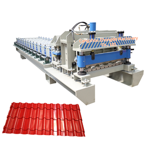 Chất lượng cao tráng men ngói lợp cựu bước ngói đa năng tráng men mái ngói máy làm cho Châu Phi - Product Image 1