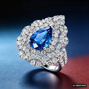 Anillo de diamantes de corte brillante con piedra preciosa en forma de pera, de oro macizo S925/10K/14K/18K, cultivada en laboratorio, calidad VVS-VS, joyería de moda. - Product Image 5