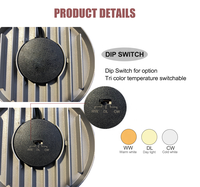 9W 12W Dimmable Encastré Mince LED Panneau COB Lumière Aluminium Corps 220V 3000K CCT Anti-Éblouissement Caché Downlight Hôtels Meilleur Prix