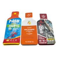 Pochette d'échantillon de papier aluminium en forme de bouteille imprimée personnalisée emballage de Sachet de boisson énergisante gel de sport miel