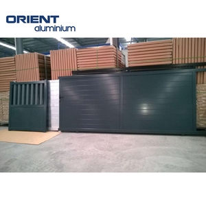 2025 tùy chỉnh phong cách mới hiện đại kính thiên văn cửa trượt với trang trại cổng thiết kế cho hàng rào lưới mắt cáo & cửa - Product Image 2