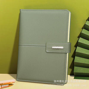 Ensemble cadeau de carnet de notes d'affaires Lincoln A5 avec fermeture à boucle, impression de logo personnalisé, cadeau d'entreprise de grande valeur - Product Image 3