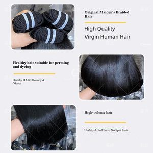 Extensiones de Cabello Humano Vietnamita 12A Super Double Drawn, Liso Natural, Teñido y Atado a Mano - Product Image 4
