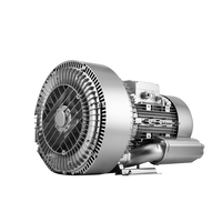 Souffleur électrique AC à double impeller, sans huile, en alliage d'aluminium, vortex haute pression, OEM pour aspirateur industriel