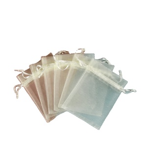 Sacs en nylon rose personnalisés de 25 couleurs, petits sacs promotionnels en organza à cordon, sacs en organza écologique 20x30, fournis directement par l'usine - Product Image 4