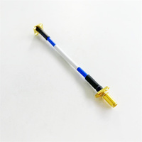 Rf Coaxial Semiflexible. 141 ''RG402 Puente de montaje de cable con conector hembra SMA Mamparo Brida de 2 orificios a conectores CINCH