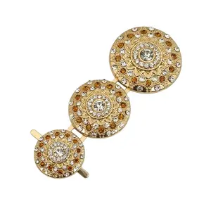 Boucles métalliques en alliage de Zinc, accessoires pour femmes, strass, chaîne de chaussures, partie de sandale, nouvelle collection 2020