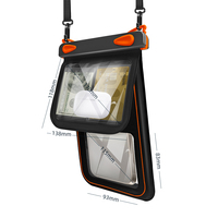 Éponge sous-marine coque de téléphone étanche grande capacité sac sec pour les sports de plage et les aventures aquatiques pochette de téléphone étanche