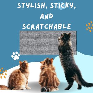 Sostituzione autoadesiva Premium facile da usare per animali domestici gatti che graffiano Post graffio appiccicoso muro - Product Image 2
