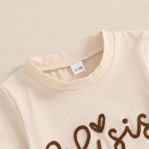 Nouvelle Collection – Combinaison en Coton à Col Rond pour Bébé, Motif Lettres <span class=keywords><strong>LIL</strong></span> Sis, Marque Privée, pour Nouveau-né, Nourrisson et Tout-petit - Product Image 4