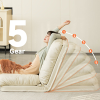 Riesiger Bequemer Weicher Wolken-Sofa-Sessel für das Wohnzimmer, Verstellbarer Einzel-Sessel für das Schlafzimmer, Luxuriöser Leder-Kompressions-Sofa