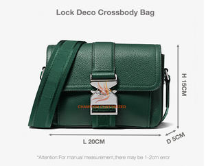 Bolso bandolera de hombre de piel de guijarro gris con logotipo personalizado, bandolera con cierre de hebilla de hombro a la moda para hombre - Product Image 5