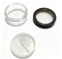 Pot à poudre minérale personnalisé, conteneur de poudre libre, emballage cosmétique avec couvercle tamis