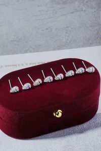 Boucles d'oreilles pendantes Xinfly en or 18 carats avec diamant naturel 0,2 carat, motif trèfle à quatre feuilles - Product Image 3