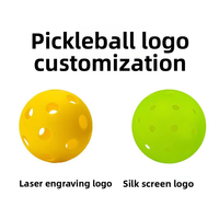 Balles de pickleball perforées multicolores en PE moulées par injection pour intérieur/extérieur, vente en gros Chine, commerce transfrontalier