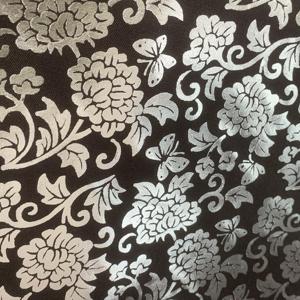 ホットホワイトミンキーゴールドホログラフィックスパークルブロンズメタリックフォイルサテン生地 - Product Image 2