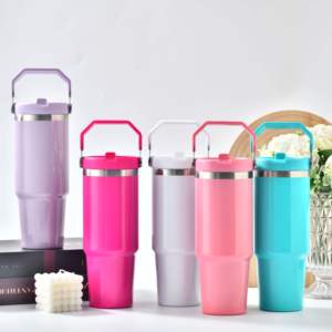 Vaso Térmico de Sublimación de 30 oz con Doble Pared y Asa, para Viaje, desde Almacén de EE. UU. - Product Image 5