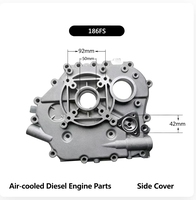 Pièces de moteur diesel de petite taille refroidi par air 168F/170F - Couvercle de carter