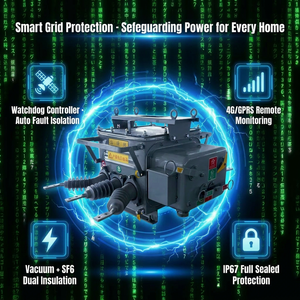 ฮ่าวเว่ย ตู้ตัดต่อวงจรไฟฟ้าอัตโนมัติแบบปรับแต่งได้ 12kV สำหรับติดตั้งภายนอกอาคาร แบบติดตั้งบนเสา สามเฟส สำหรับโครงการพลังงานแสงอาทิตย์และพลังงานทดแทน รุ่น - Product Image 6