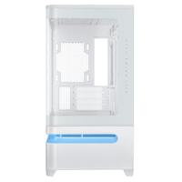 Boîtier PC Gaming Prime AP202 M-ATX, Tour Moyenne avec Vue en Verre Courbé, Compatible Cartes Mères M-ATX ITX