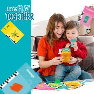 Zhorya - Juguetes Educativos con Números, Tarjetas de Memoria con 96 Palabras ABC, Juguetes de Aprendizaje para Niños de 1 a 3 Años - Product Image 5