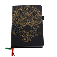 Carnet de notes A5 relié en cuir PU, planificateur de la loi de l'attraction, journal avec logo imprimé