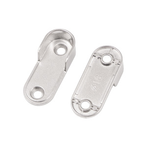 Zinc Alloy Clothes Rail Support 16mm Wall Mount Non Detachable Modern Simple <b>Wardrobe</b> <b>Hardware</b> - Product Image 2