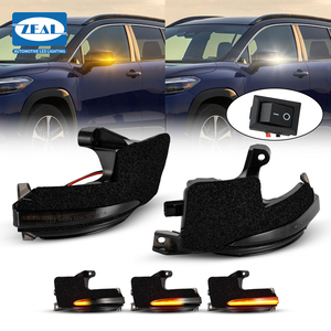 Luz de Señal de Giro LED Dinámica Ámbar para Espejo Retrovisor, Tipo Switchback Ahumado con DRL Blanco, para Toyota <span class=keywords><strong>Corolla</strong></span> Cross <span class=keywords><strong>2022</strong></span> Noah Voxy MZRA90 <span class=keywords><strong>2022</strong></span> - Product Image 1
