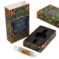 Emballage de boîte à cartouches résistant aux enfants avec logo personnalisé, boîte cadeau pour stylo de 1 gramme, cartouche de 1 ml